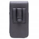 Wholesale Vertical Card Pocket Double Loop Belt Clip Pouch Large 22 (Black)